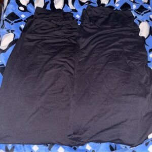 LuLaRoe Black Women's Leggings-2pairs! Wide waist band!